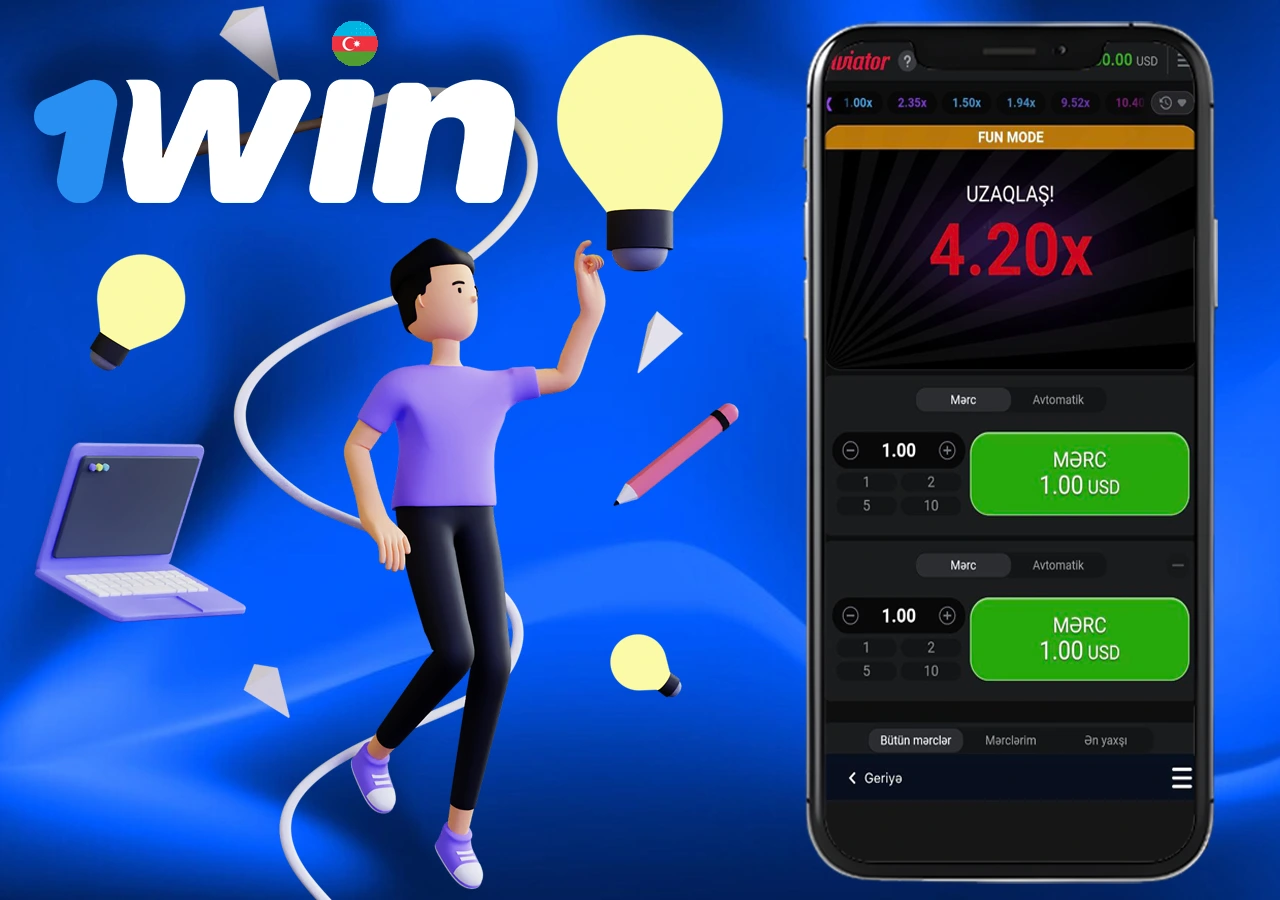 Aviator slot maşınını 1Win bukmeker kontorunda yükləmək üçün təlimat